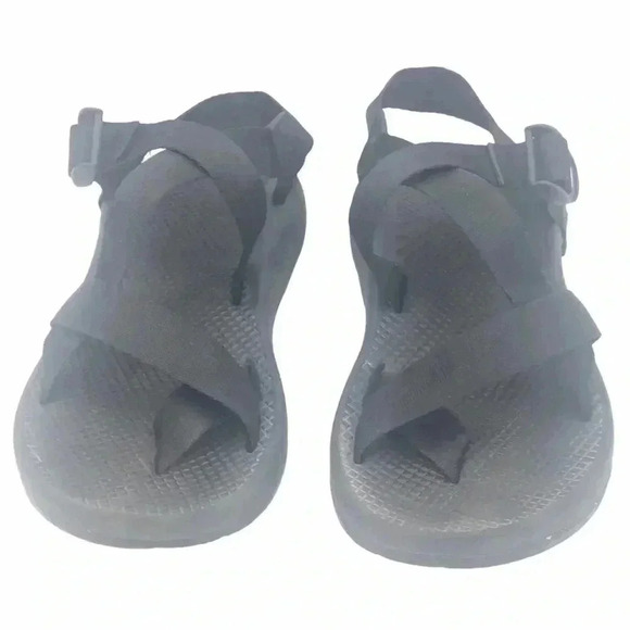 IAXYUE BLACK STRAPY COMFORT HIKING SANDALS BOYS SIZE 3 OUTDOOR TRAIL SHOES - Picture 4 of 15